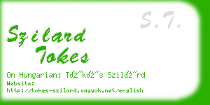 szilard tokes business card